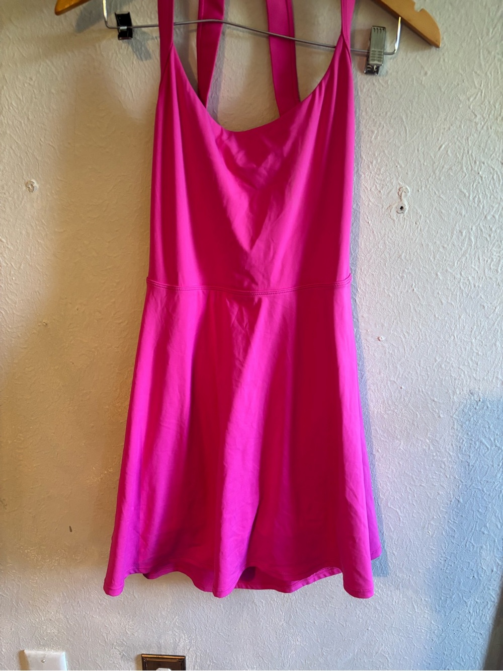 HALARA Hot Pink Backless Halter Skater Dress - Picture 3 of 8